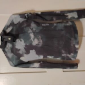 G-Star Black and Gray Long Sleeve Polo Sweatshirt